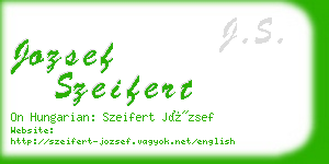 jozsef szeifert business card